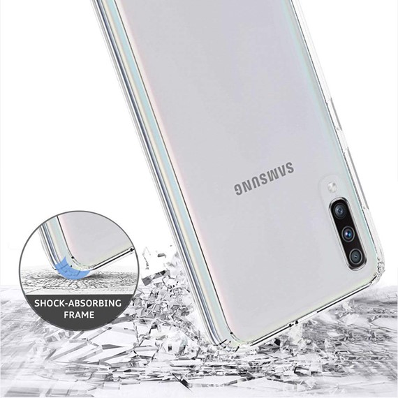 Samsung Galaxy A70 CaseUp Titan Crystal Şeffaf Kılıf 4